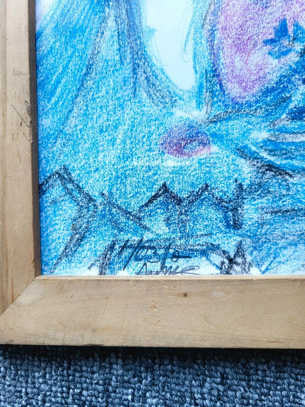 Handmade Framed Drawing - Signed Anne (2016) – photo 5